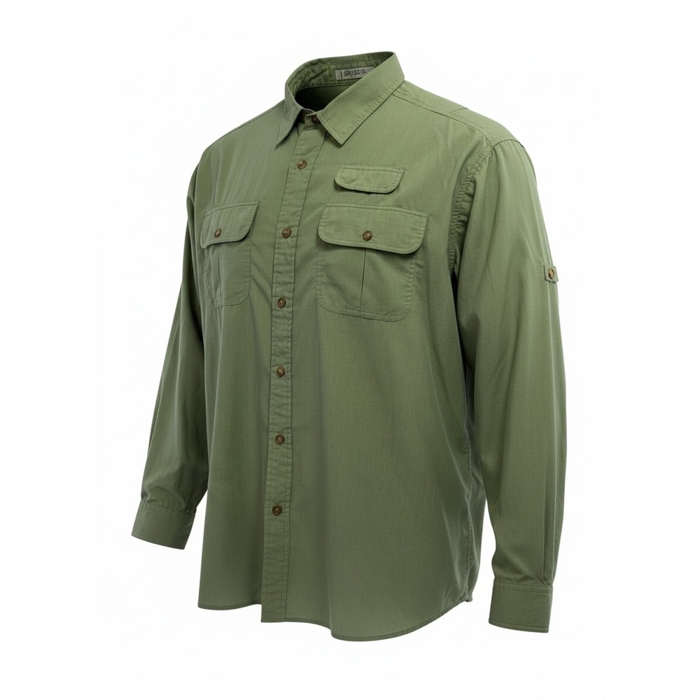 Orvis‎ Buzz Off Insect Shield Shirt Mens XL Sage Green Long Sleeve Hiking (H46)